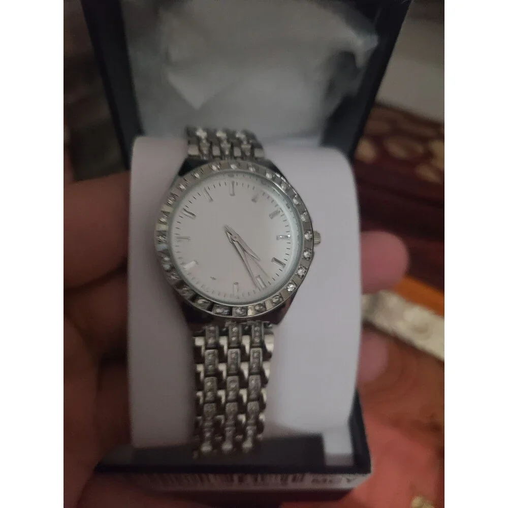 I.n.c. International Concepts Women's Silver tone Bracelet Watch silver NEW